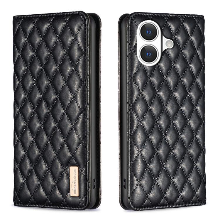 Diamond Lattice Magnetic Leather Flip Phone Case, For iPhone 18 Pro/17 Pro, For iPhone 18 Pro Max/17 Pro Max, For iPhone 17, For iPhone 17 Air, For iPhone 16 Pro Max, For iPhone 16 Pro, For iPhone 16 Plus, For iPhone 16