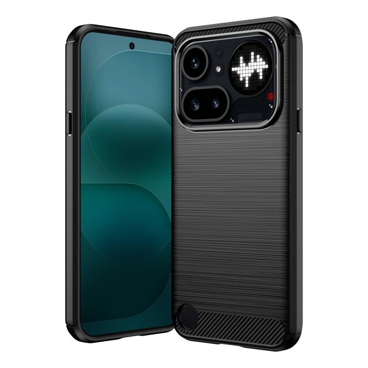 Carbon Fiber Brushed Texture TPU Phone Case, For Nothing Phone 4b, For Nothing Phone 4a Pro, For Nothing Phone 4a, For Nothing Phone 3a Lite, For Nothing Phone 3, For Nothing CMF Phone 2 Pro, For Nothing Phone 3a, For Nothing Phone 3a Pro              ...