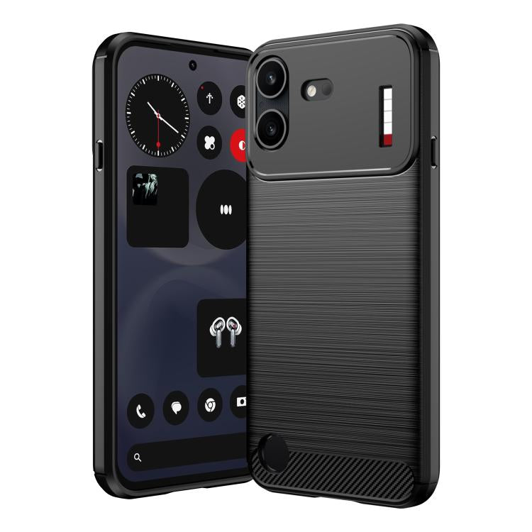 Carbon Fiber Brushed Texture TPU Phone Case, For Nothing Phone 4b, For Nothing Phone 4a Pro, For Nothing Phone 4a, For Nothing Phone 3a Lite, For Nothing Phone 3, For Nothing CMF Phone 2 Pro, For Nothing Phone 3a, For Nothing Phone 3a Pro              ...