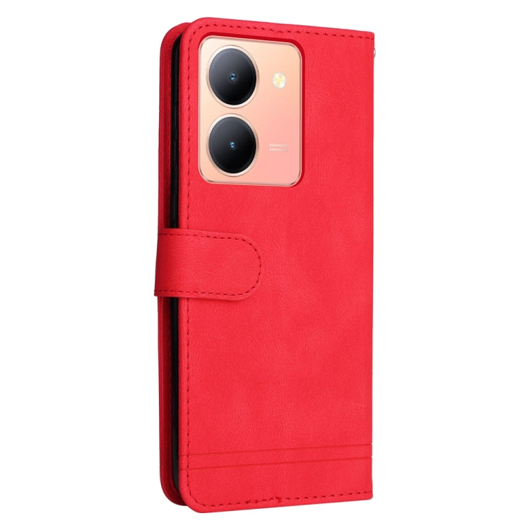 Skin Feel Life Tree Metal Button Leather Phone Case, For vivo Y78 5G Foreign