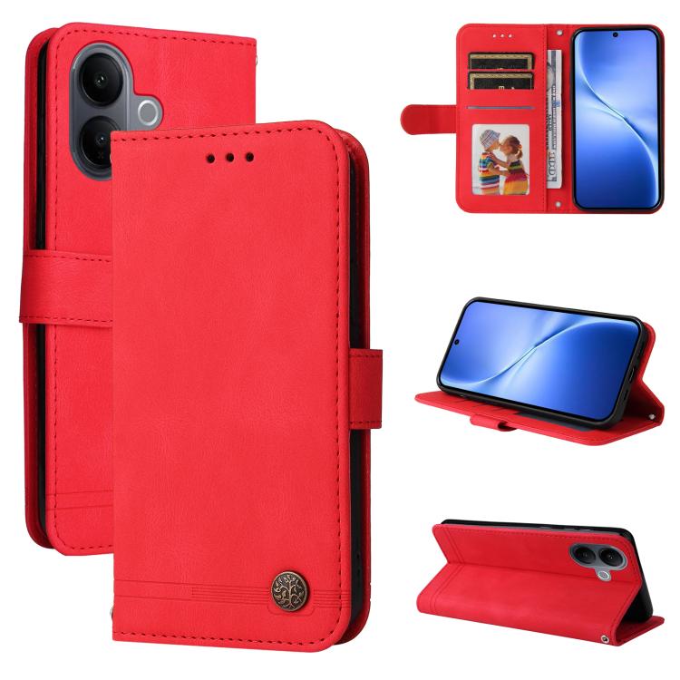 Skin Feel Life Tree Metal Button Leather Phone Case, For vivo Y600 Pro 5G, For vivo Y21 5G 2026 / vivo Y05 4G, For vivo V70 FE 5G, For vivo S50 5G / V70 5G, For vivo Y500 Pro 5G, For vivo X300 Pro, For vivo X300, For vivo V60 Lite 4G / 5G              ...