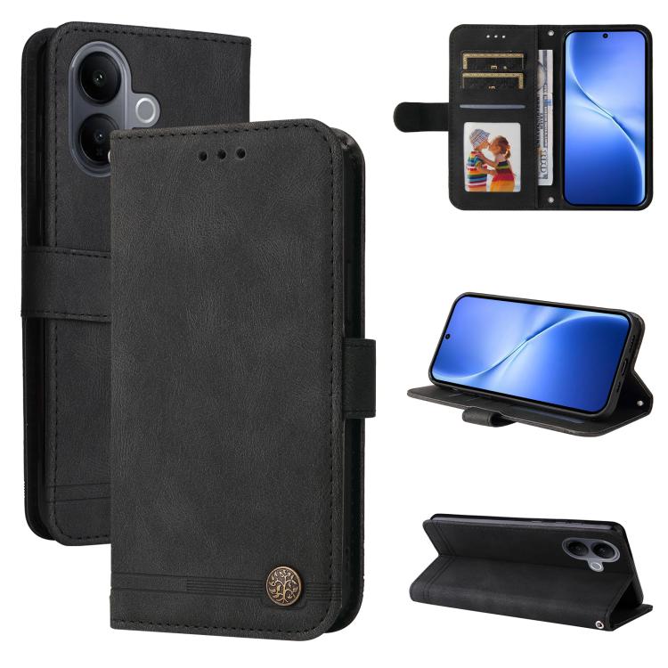 Skin Feel Life Tree Metal Button Leather Phone Case, For vivo Y600 Pro 5G, For vivo Y21 5G 2026 / vivo Y05 4G, For vivo V70 FE 5G, For vivo S50 5G / V70 5G, For vivo Y500 Pro 5G, For vivo X300 Pro, For vivo X300, For vivo V60 Lite 4G / 5G              ...
