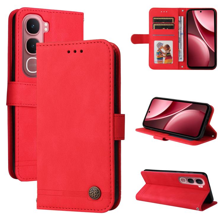 Skin Feel Life Tree Metal Button Leather Phone Case, For vivo Y600 Pro 5G, For vivo Y21 5G 2026 / vivo Y05 4G, For vivo V70 FE 5G, For vivo S50 5G / V70 5G, For vivo Y500 Pro 5G, For vivo X300 Pro, For vivo X300, For vivo V60 Lite 4G / 5G              ...