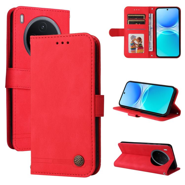 Skin Feel Life Tree Metal Button Leather Phone Case, For vivo Y600 Pro 5G, For vivo Y21 5G 2026 / vivo Y05 4G, For vivo V70 FE 5G, For vivo S50 5G / V70 5G, For vivo Y500 Pro 5G, For vivo X300 Pro, For vivo X300, For vivo V60 Lite 4G / 5G              ...