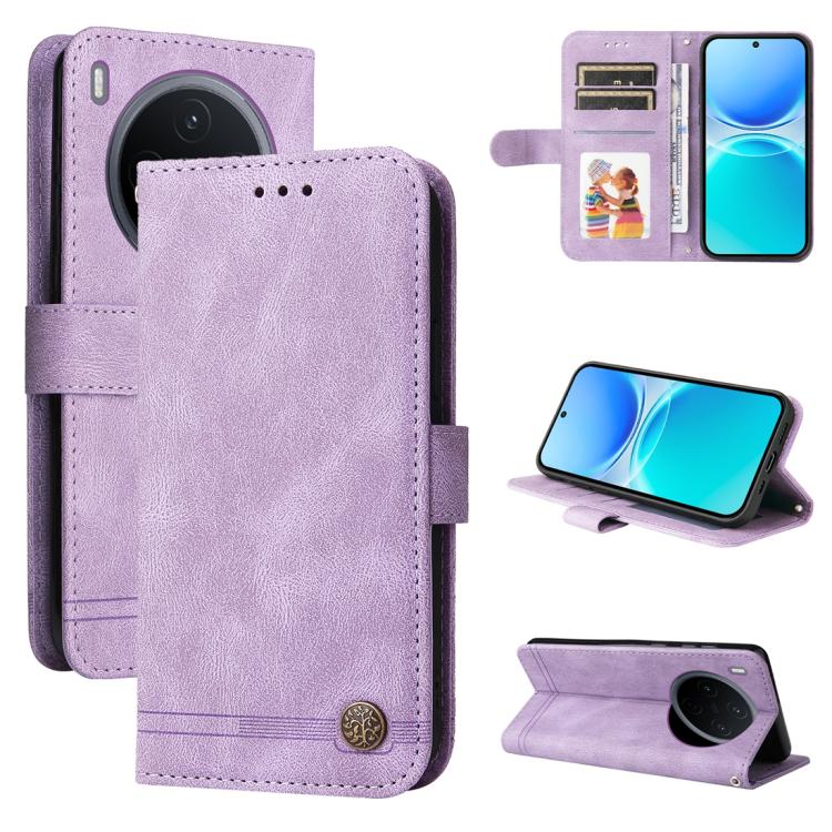 Skin Feel Life Tree Metal Button Leather Phone Case, For vivo Y600 Pro 5G, For vivo Y21 5G 2026 / vivo Y05 4G, For vivo V70 FE 5G, For vivo S50 5G / V70 5G, For vivo Y500 Pro 5G, For vivo X300 Pro, For vivo X300, For vivo V60 Lite 4G / 5G              ...