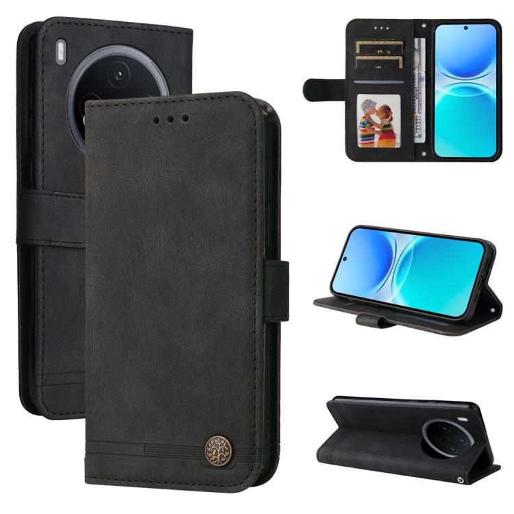 Skin Feel Life Tree Metal Button Leather Phone Case, For vivo Y600 Pro 5G, For vivo Y21 5G 2026 / vivo Y05 4G, For vivo V70 FE 5G, For vivo S50 5G / V70 5G, For vivo Y500 Pro 5G, For vivo X300 Pro, For vivo X300, For vivo V60 Lite 4G / 5G              ...
