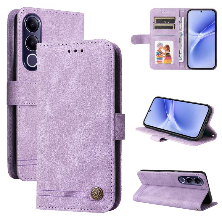Skin Feel Life Tree Metal Button Leather Phone Case, For vivo Y600 Pro 5G, For vivo Y21 5G 2026 / vivo Y05 4G, For vivo V70 FE 5G, For vivo S50 5G / V70 5G, For vivo Y500 Pro 5G, For vivo X300 Pro, For vivo X300, For vivo V60 Lite 4G / 5G              ...
