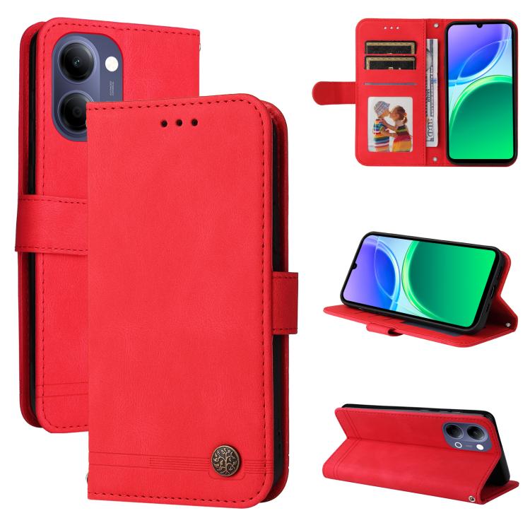 Skin Feel Life Tree Metal Button Leather Phone Case, For vivo Y600 Pro 5G, For vivo Y21 5G 2026 / vivo Y05 4G, For vivo V70 FE 5G, For vivo S50 5G / V70 5G, For vivo Y500 Pro 5G, For vivo X300 Pro, For vivo X300, For vivo V60 Lite 4G / 5G              ...