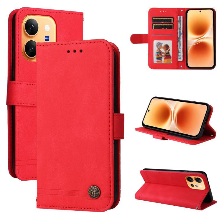 Skin Feel Life Tree Metal Button Leather Phone Case, For vivo S2 5G / V80 Lite IN/PK, For vivo X300 E 5G, For vivo Y500 4G / iQOO Z11 5G / T5 Pro 5G, For vivo Y600 Pro 5G, For vivo Y21 5G 2026 / vivo Y05 4G, For vivo V70 FE 5G, For vivo S50 5G / V70 5G...