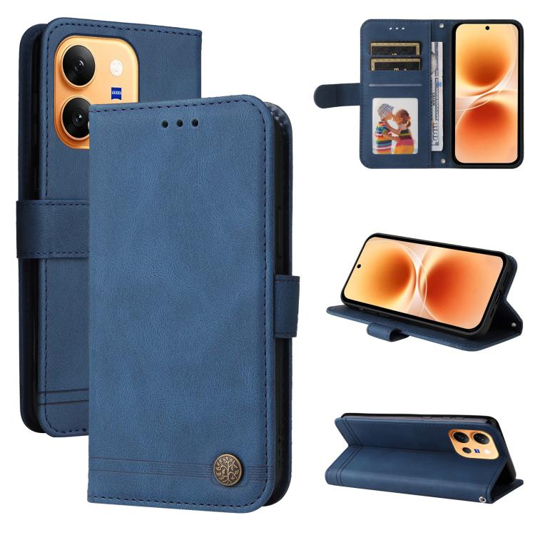 Skin Feel Life Tree Metal Button Leather Phone Case, For vivo S2 5G / V80 Lite IN/PK, For vivo X300 E 5G, For vivo Y500 4G / iQOO Z11 5G / T5 Pro 5G, For vivo Y600 Pro 5G, For vivo Y21 5G 2026 / vivo Y05 4G, For vivo V70 FE 5G, For vivo S50 5G / V70 5G...