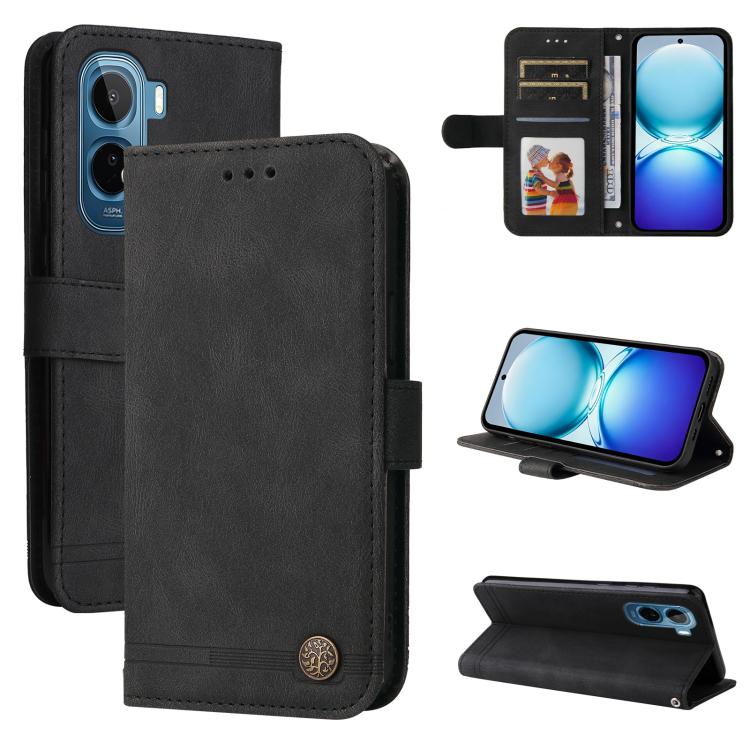 Skin Feel Life Tree Metal Button Leather Phone Case, For vivo S2 5G / V80 Lite IN/PK, For vivo X300 E 5G, For vivo Y500 4G / iQOO Z11 5G / T5 Pro 5G, For vivo Y600 Pro 5G, For vivo Y21 5G 2026 / vivo Y05 4G, For vivo V70 FE 5G, For vivo S50 5G / V70 5G...