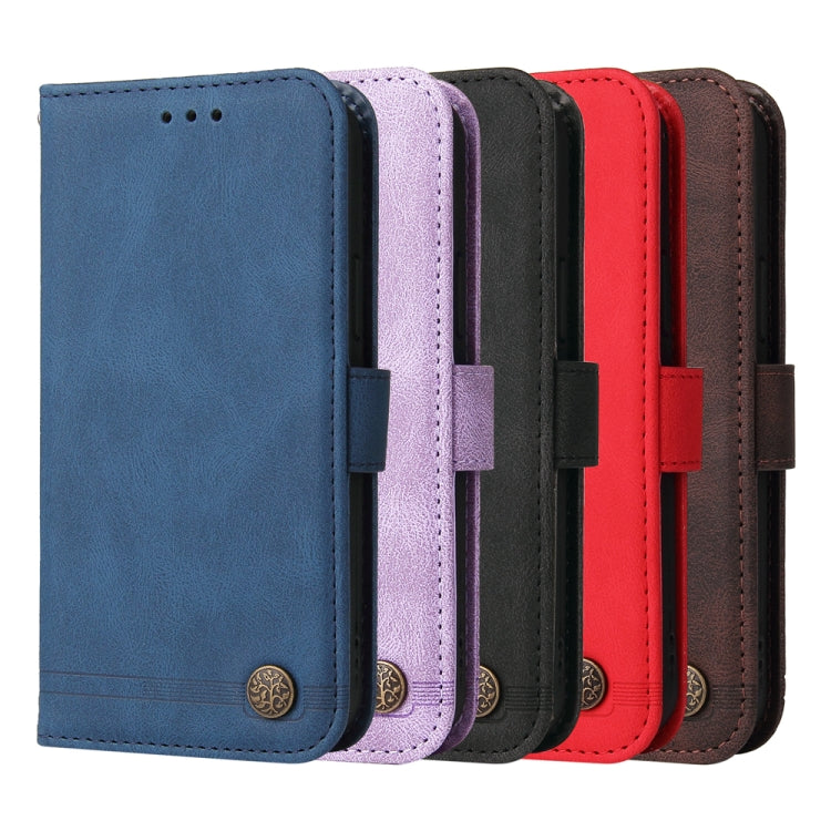 Skin Feel Life Tree Metal Button Leather Phone Case, For vivo Y400 5G, For vivo V60 5G Global, For vivo Y400 Pro 5G / V40e / iQOO Z9s, For vivo V50 Lite 4G / 5G, For vivo Y39 5G / Y300i, For vivo Y29s 5G / Y04 4G, For vivo Y29 4G, For vivo V50         ...