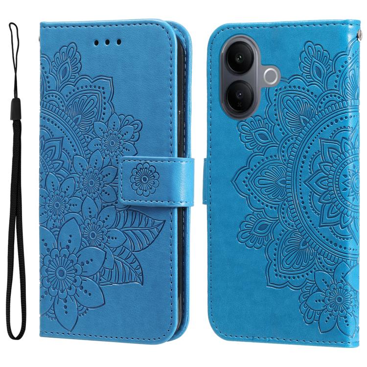 Seven-petal Flowers Embossing Leather Phone Case, For vivo Y600 Pro 5G, For vivo Y21 5G 2026 / vivo Y05 4G, For vivo V70 FE 5G, For vivo S50 5G / V70 5G, For vivo Y500 Pro 5G, For vivo X300 Pro, For vivo X300, For vivo V60 Lite 4G / 5G                 ...