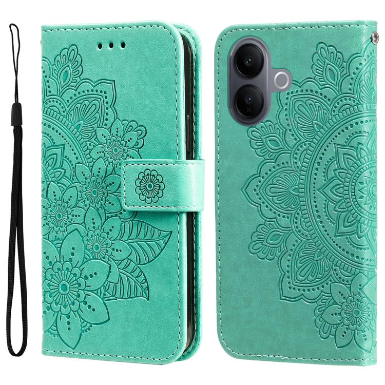 Seven-petal Flowers Embossing Leather Phone Case, For vivo Y600 Pro 5G, For vivo Y21 5G 2026 / vivo Y05 4G, For vivo V70 FE 5G, For vivo S50 5G / V70 5G, For vivo Y500 Pro 5G, For vivo X300 Pro, For vivo X300, For vivo V60 Lite 4G / 5G                 ...
