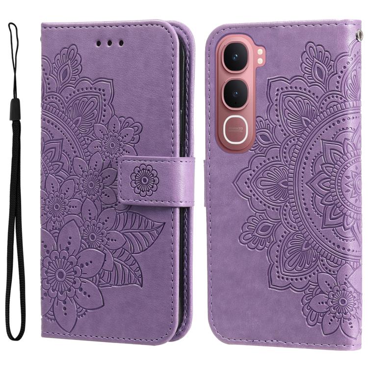 Seven-petal Flowers Embossing Leather Phone Case, For vivo Y600 Pro 5G, For vivo Y21 5G 2026 / vivo Y05 4G, For vivo V70 FE 5G, For vivo S50 5G / V70 5G, For vivo Y500 Pro 5G, For vivo X300 Pro, For vivo X300, For vivo V60 Lite 4G / 5G                 ...