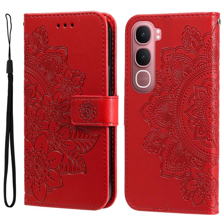 Seven-petal Flowers Embossing Leather Phone Case, For vivo Y600 Pro 5G, For vivo Y21 5G 2026 / vivo Y05 4G, For vivo V70 FE 5G, For vivo S50 5G / V70 5G, For vivo Y500 Pro 5G, For vivo X300 Pro, For vivo X300, For vivo V60 Lite 4G / 5G                 ...