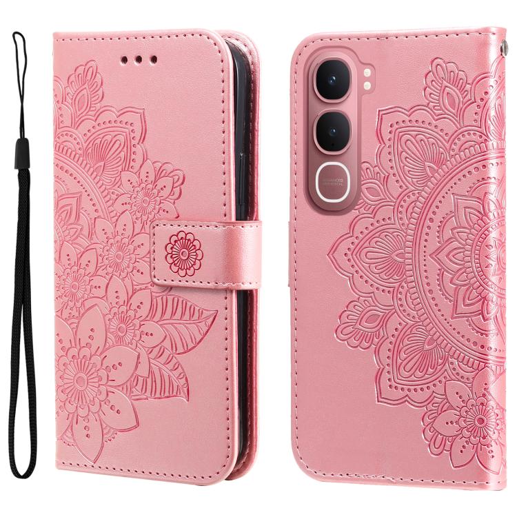 Seven-petal Flowers Embossing Leather Phone Case, For vivo Y600 Pro 5G, For vivo Y21 5G 2026 / vivo Y05 4G, For vivo V70 FE 5G, For vivo S50 5G / V70 5G, For vivo Y500 Pro 5G, For vivo X300 Pro, For vivo X300, For vivo V60 Lite 4G / 5G                 ...