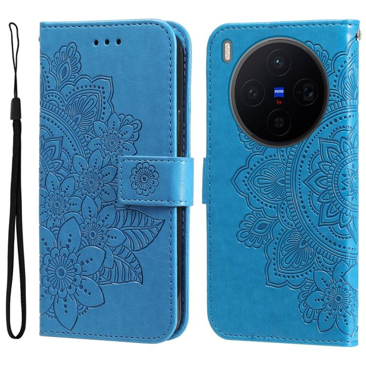 Seven-petal Flowers Embossing Leather Phone Case, For vivo Y600 Pro 5G, For vivo Y21 5G 2026 / vivo Y05 4G, For vivo V70 FE 5G, For vivo S50 5G / V70 5G, For vivo Y500 Pro 5G, For vivo X300 Pro, For vivo X300, For vivo V60 Lite 4G / 5G                 ...