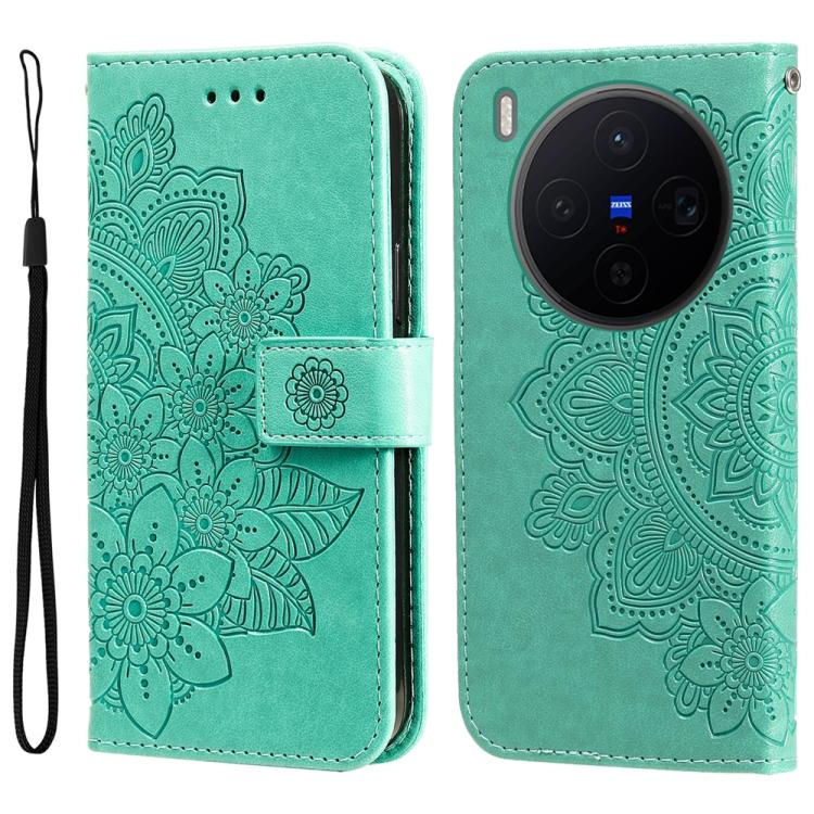 Seven-petal Flowers Embossing Leather Phone Case, For vivo Y600 Pro 5G, For vivo Y21 5G 2026 / vivo Y05 4G, For vivo V70 FE 5G, For vivo S50 5G / V70 5G, For vivo Y500 Pro 5G, For vivo X300 Pro, For vivo X300, For vivo V60 Lite 4G / 5G                 ...