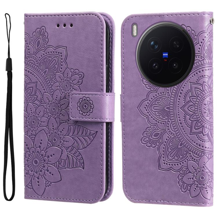 Seven-petal Flowers Embossing Leather Phone Case, For vivo Y600 Pro 5G, For vivo Y21 5G 2026 / vivo Y05 4G, For vivo V70 FE 5G, For vivo S50 5G / V70 5G, For vivo Y500 Pro 5G, For vivo X300 Pro, For vivo X300, For vivo V60 Lite 4G / 5G                 ...