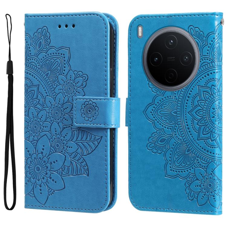 Seven-petal Flowers Embossing Leather Phone Case, For vivo Y600 Pro 5G, For vivo Y21 5G 2026 / vivo Y05 4G, For vivo V70 FE 5G, For vivo S50 5G / V70 5G, For vivo Y500 Pro 5G, For vivo X300 Pro, For vivo X300, For vivo V60 Lite 4G / 5G                 ...