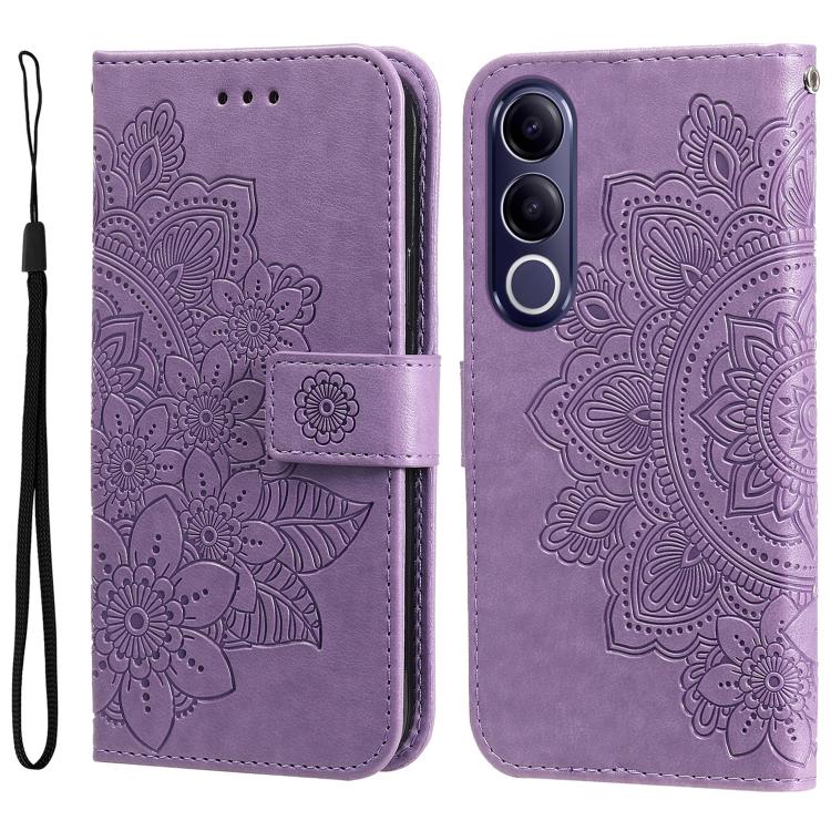 Seven-petal Flowers Embossing Leather Phone Case, For vivo Y600 Pro 5G, For vivo Y21 5G 2026 / vivo Y05 4G, For vivo V70 FE 5G, For vivo S50 5G / V70 5G, For vivo Y500 Pro 5G, For vivo X300 Pro, For vivo X300, For vivo V60 Lite 4G / 5G                 ...