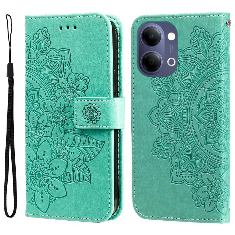 Seven-petal Flowers Embossing Leather Phone Case, For vivo Y600 Pro 5G, For vivo Y21 5G 2026 / vivo Y05 4G, For vivo V70 FE 5G, For vivo S50 5G / V70 5G, For vivo Y500 Pro 5G, For vivo X300 Pro, For vivo X300, For vivo V60 Lite 4G / 5G                 ...