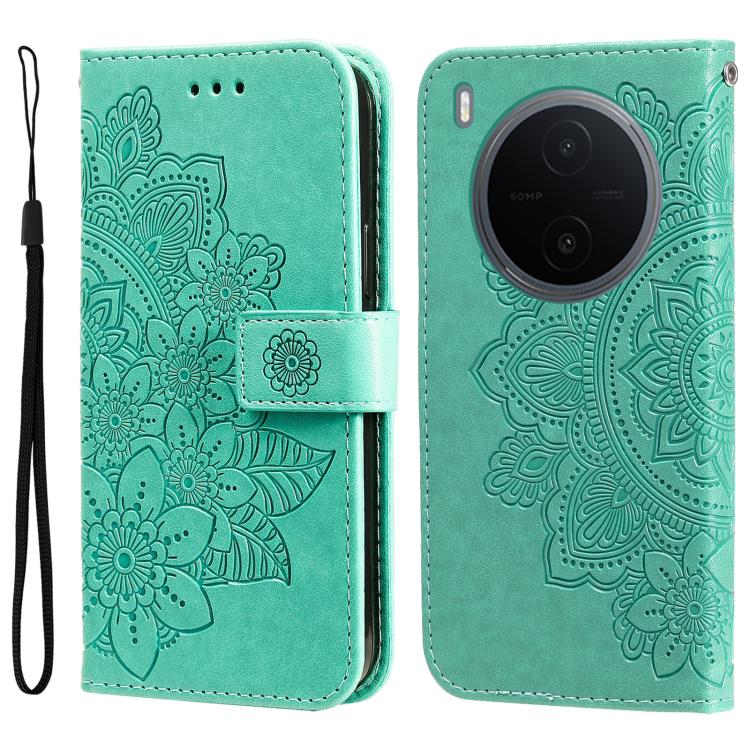 Seven-petal Flowers Embossing Leather Phone Case, For vivo Y600 Pro 5G, For vivo Y21 5G 2026 / vivo Y05 4G, For vivo V70 FE 5G, For vivo S50 5G / V70 5G, For vivo Y500 Pro 5G, For vivo X300 Pro, For vivo X300, For vivo V60 Lite 4G / 5G                 ...