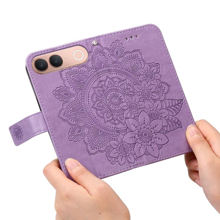 Seven-petal Flowers Embossing Leather Phone Case, For vivo S2 5G / V80 Lite IN/PK, For vivo X300 E 5G, For vivo Y500 4G / iQOO Z11 5G / T5 Pro 5G, For vivo Y600 Pro 5G, For vivo Y21 5G 2026 / vivo Y05 4G, For vivo V70 FE 5G, For vivo S50 5G / V70 5G   ...