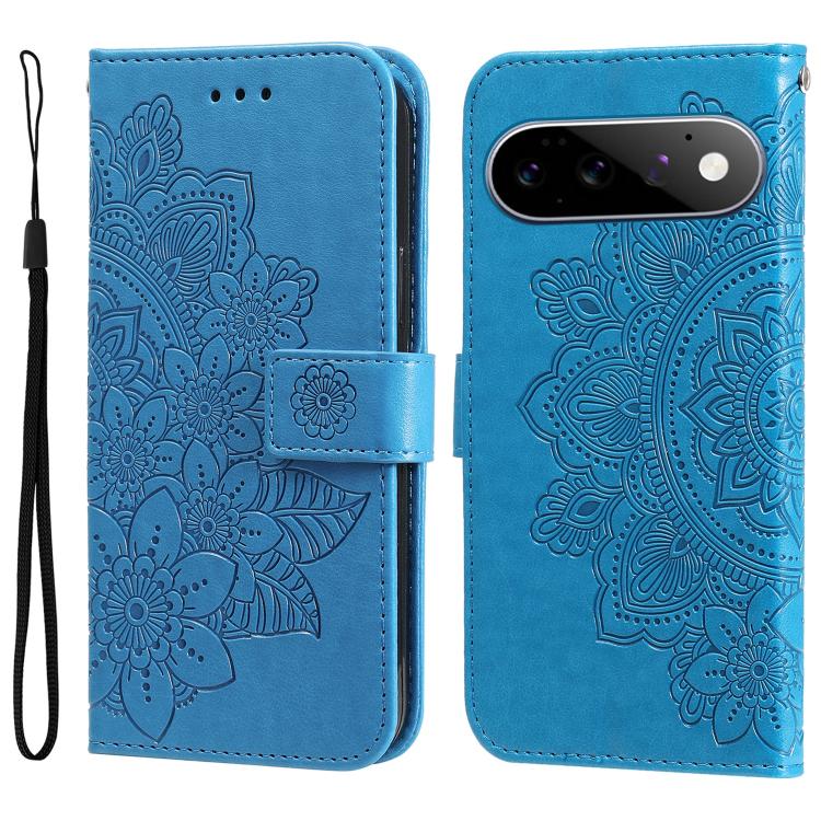 Seven-petal Flowers Embossing Leather Phone Case, For Google Pixel 11a, For Google Pixel 11 Pro XL, For Google Pixel 11 / Pixel 11 Pro, For Google Pixel 10a, For Google Pixel 9a, For Google Pixel 9 Pro, For Google Pixel 9, For Google Pixel 8a          ...