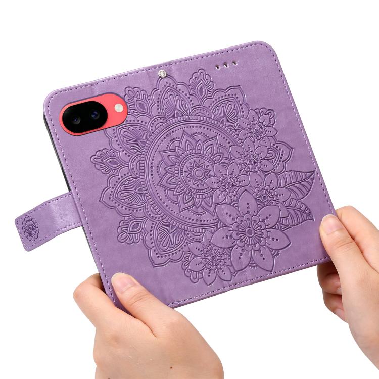 Seven-petal Flowers Embossing Leather Phone Case, For Google Pixel 11a, For Google Pixel 11 Pro XL, For Google Pixel 11 / Pixel 11 Pro, For Google Pixel 10a, For Google Pixel 9a, For Google Pixel 9 Pro, For Google Pixel 9, For Google Pixel 8a          ...