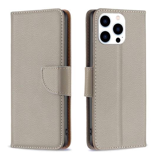 Litchi Texture Pure Color Flip Leather Phone Case, For iPhone 16 Pro Max, For iPhone 16 Pro, For iPhone 16 Plus, For iPhone 16, For iPhone 15 Pro Max, For iPhone 15 Pro