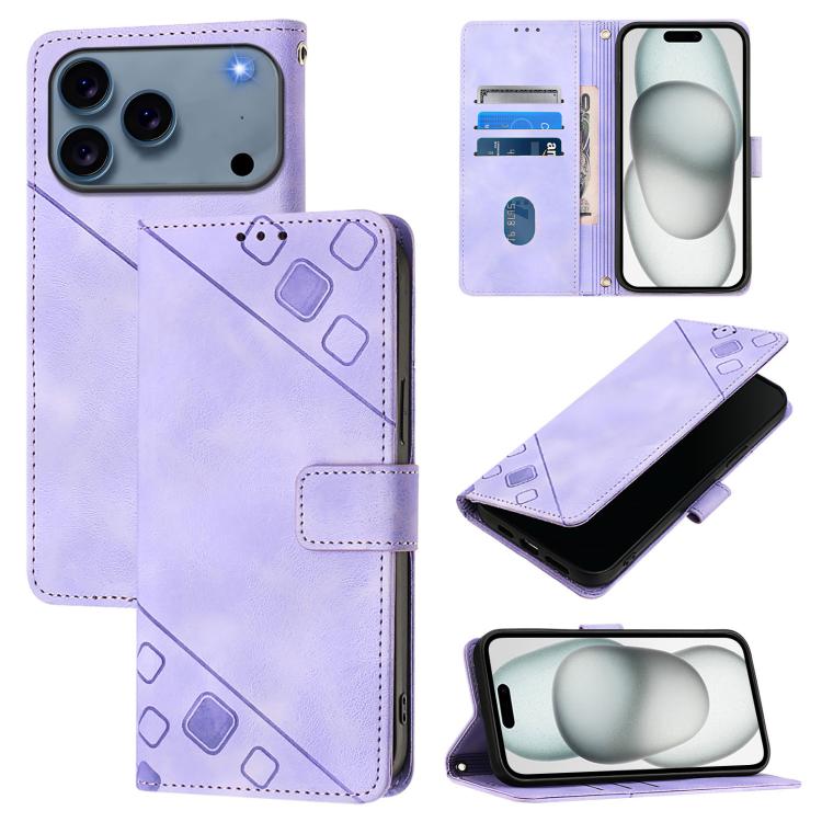 Skin-feel Embossed Leather Phone Case, For iPhone 18 Pro / 17 Pro, For iPhone 18 Pro Max / 17 Pro Max, For iPhone 17, For iPhone Air, For iPhone SE 2024, For iPhone 16 Pro Max, For iPhone 16 Pro, For iPhone 16 Plus