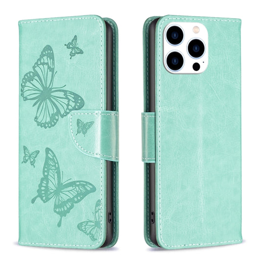 Embossing Two Butterflies Pattern Leather Phone Case, For iPhone 16 Pro Max, For iPhone 16 Pro, For iPhone 16 Plus, For iPhone 16, For iPhone 15 Pro Max, For iPhone 15 Pro, For iPhone 15 Plus, For iPhone 15