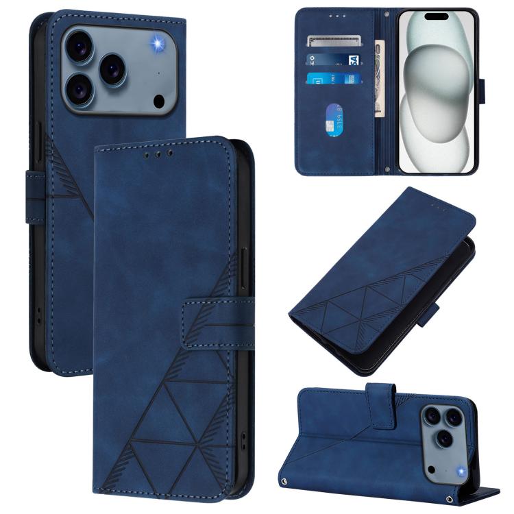 Crossbody 3D Embossed Flip Leather Phone Case, For iPhone 18 Pro / 17 Pro, For iPhone 18 Pro Max / 17 Pro Max, For iPhone 16e / 17e, For iPhone 17, For iPhone Air, For iPhone 16 Pro Max, For iPhone 16 Pro, For iPhone 16 Plus