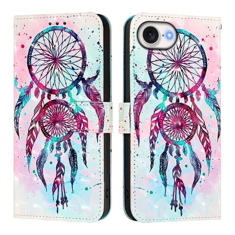3D Painting Horizontal Flip Leather Phone Case, For iPhone 18 Pro / 17 Pro, For iPhone 18 Pro Max / 17 Pro Max, For iPhone 17e / 16e, For iPhone 17, For iPhone Air, For iPhone 16 Pro Max