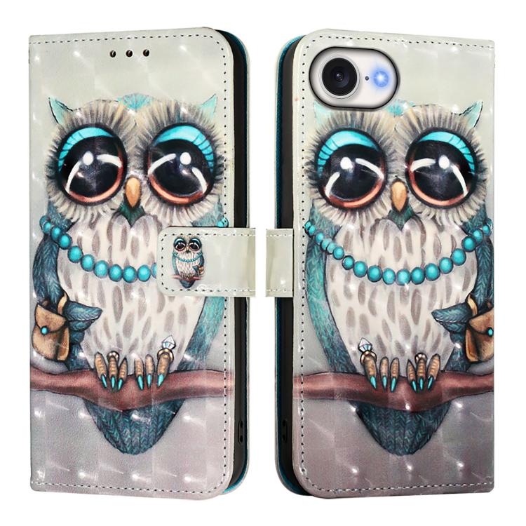 3D Painting Horizontal Flip Leather Phone Case, For iPhone 18 Pro / 17 Pro, For iPhone 18 Pro Max / 17 Pro Max, For iPhone 17e / 16e, For iPhone 17, For iPhone Air, For iPhone 16 Pro Max