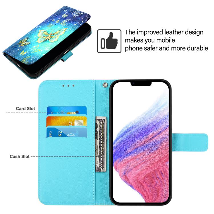 3D Painting Horizontal Flip Leather Phone Case, For iPhone 18 Pro / 17 Pro, For iPhone 18 Pro Max / 17 Pro Max, For iPhone 17e / 16e, For iPhone 17, For iPhone Air, For iPhone 16 Pro Max