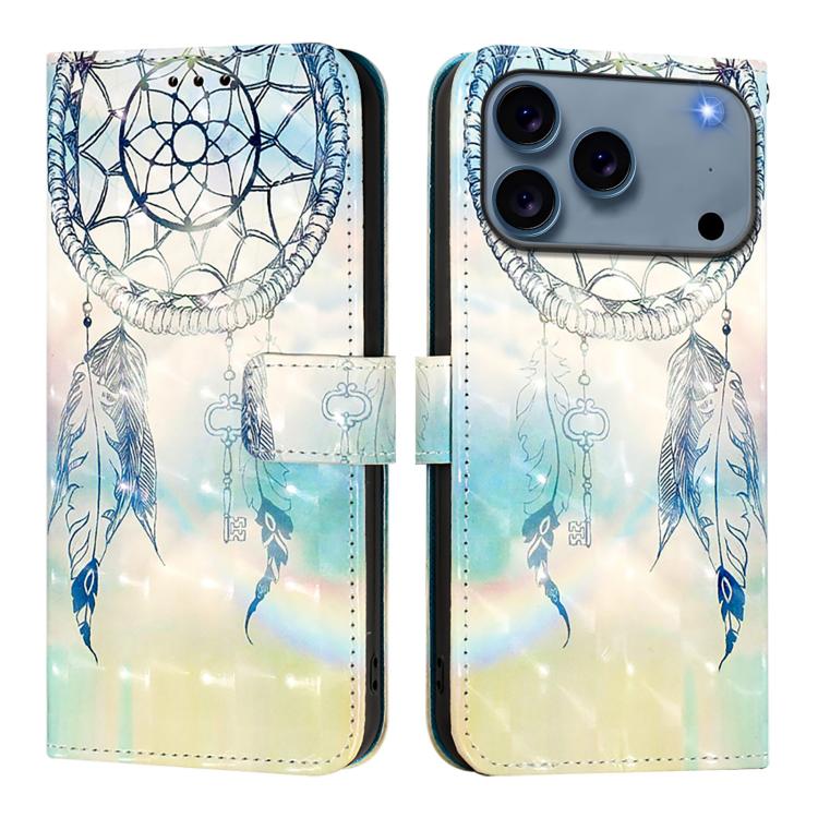 3D Painting Horizontal Flip Leather Phone Case, For iPhone 18 Pro / 17 Pro, For iPhone 18 Pro Max / 17 Pro Max, For iPhone 17e / 16e, For iPhone 17, For iPhone Air, For iPhone 16 Pro Max