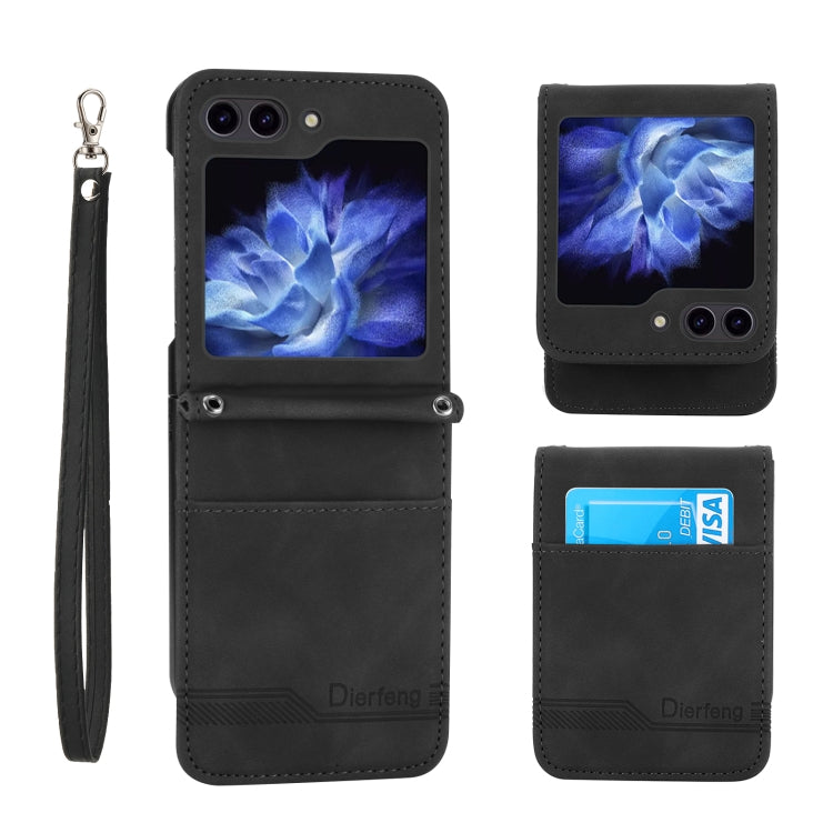Dierfeng Dream Line TPU + PU Leather Phone Case, For Samsung Galaxy Z Flip6 / Flip7 FE, For Samsung Galaxy Z Fold6, For Samsung Galaxy Z Fold5, For Samsung Galaxy Z Flip5