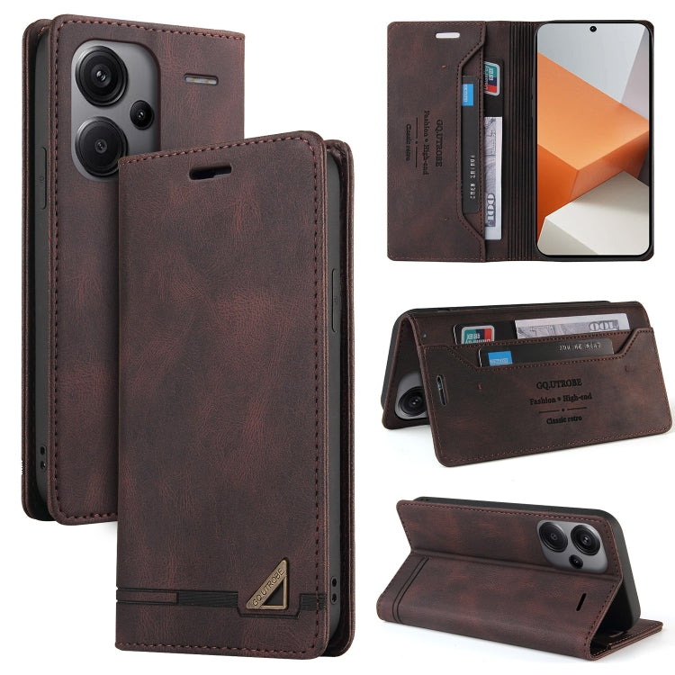 Skin Feel Anti-theft Brush Horizontal Flip Leather Case with Holder, For Xiaomi Redmi Note 13 5G, For Xiaomi Redmi 13C, For Xiaomi Redmi Note 13 Pro+, For Xiaomi Redmi Note 13 Pro 5G, For Xiaomi 13T, For Xiaomi Redmi 12                                 ...