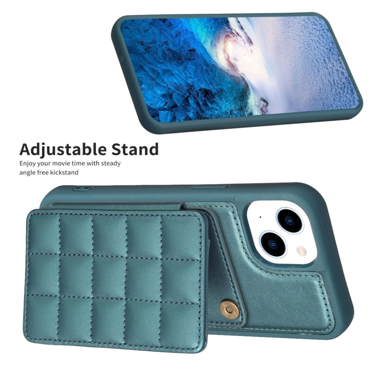 Grid Card Slot Holder Phone Case, For iPhone 14 Plus, For iPhone 15 Pro Max, For iPhone 15 Pro, For iPhone 14 / 13, For iPhone 14 Pro, For iPhone 15 Plus
