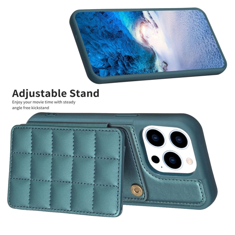 Grid Card Slot Holder Phone Case, For iPhone 14 Pro Max, For iPhone 15, For iPhone SE 2022 / SE 2020 / 8 / 7, For iPhone 13 Pro Max, For iPhone 13 Pro, For iPhone 12 / 12 Pro
