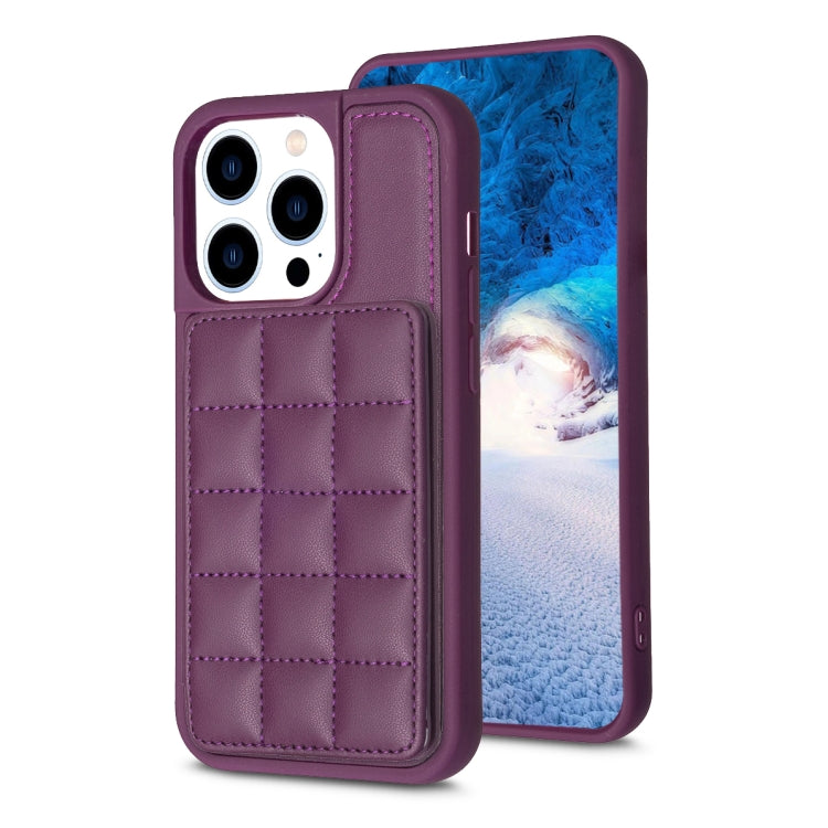 Grid Card Slot Holder Phone Case, For iPhone 14 Plus, For iPhone 15 Pro Max, For iPhone 15 Pro, For iPhone 14 / 13, For iPhone 14 Pro, For iPhone 15 Plus