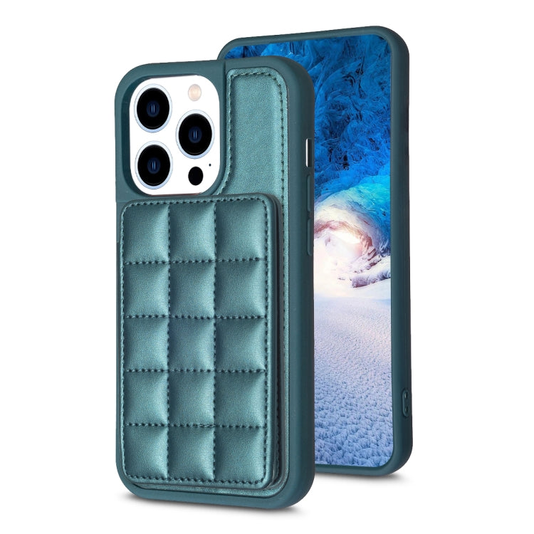 Grid Card Slot Holder Phone Case, For iPhone 14 Plus, For iPhone 15 Pro Max, For iPhone 15 Pro, For iPhone 14 / 13, For iPhone 14 Pro, For iPhone 15 Plus