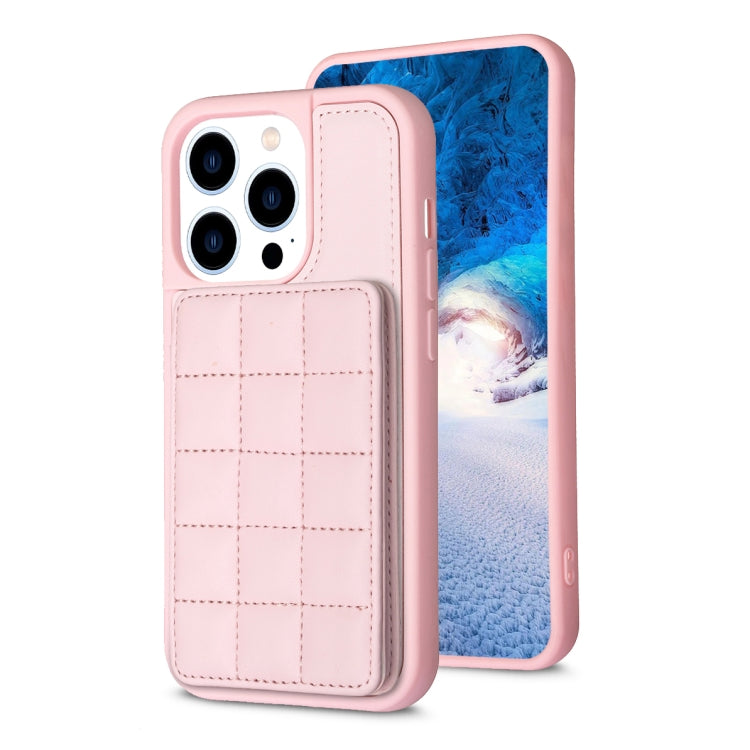 Grid Card Slot Holder Phone Case, For iPhone 14 Plus, For iPhone 15 Pro Max, For iPhone 15 Pro, For iPhone 14 / 13, For iPhone 14 Pro, For iPhone 15 Plus