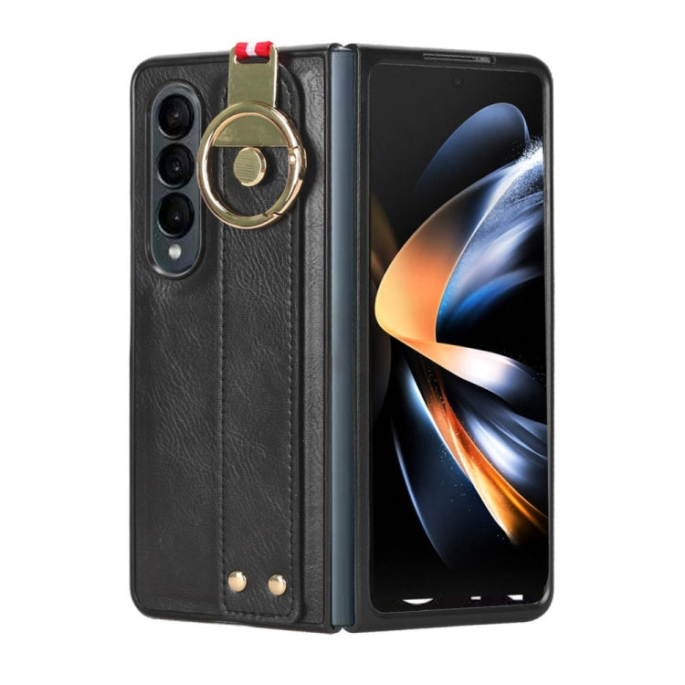 Wristband Leather Back Phone Case, For Samsung Galaxy Z Fold4, For Samsung Galaxy A05s 4G, For Samsung Galaxy S24 Ultra 5G, For Samsung Galaxy M34 5G, For Samsung Galaxy S24+ 5G, For Samsung Galaxy Z Flip4, For Samsung Galaxy S23 FE 5G                 ...