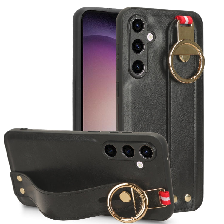 Wristband Leather Back Phone Case, For Samsung Galaxy Z Fold4, For Samsung Galaxy A05s 4G, For Samsung Galaxy S24 Ultra 5G, For Samsung Galaxy M34 5G, For Samsung Galaxy S24+ 5G, For Samsung Galaxy Z Flip4, For Samsung Galaxy S23 FE 5G                 ...