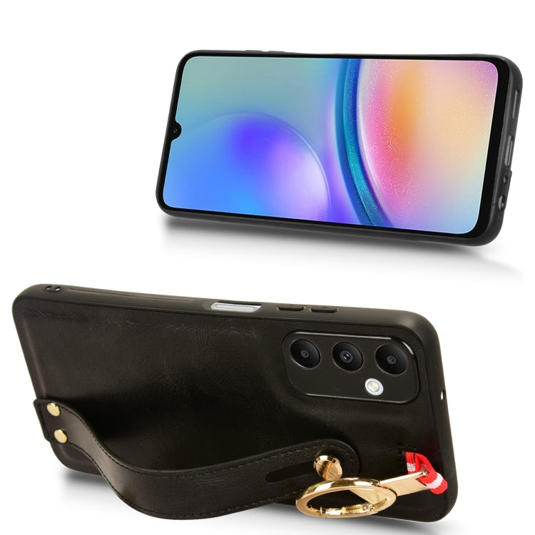 Wristband Leather Back Phone Case, For Samsung Galaxy A05s 4G, For Samsung Galaxy S24 Ultra 5G, For Samsung Galaxy M34 5G, For Samsung Galaxy Z Fold4, For Samsung Galaxy S24+ 5G, For Samsung Galaxy Z Flip4, For Samsung Galaxy S23 FE 5G                 ...