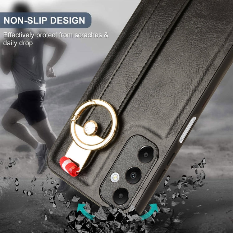 Wristband Leather Back Phone Case, For Samsung Galaxy A05s 4G, For Samsung Galaxy S24 Ultra 5G, For Samsung Galaxy M34 5G, For Samsung Galaxy Z Fold4, For Samsung Galaxy S24+ 5G, For Samsung Galaxy Z Flip4, For Samsung Galaxy S23 FE 5G                 ...